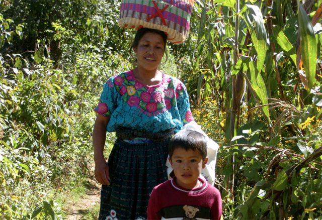 50 Prozent der Gesamtbevölkerung Guatemalas sind Angehörige indigener Bevölkerungsgruppen, mehrheitlich Maya. Ihnen allen gemeinsam ist die enge Beziehung zu ihrem angestammten Land. (© Misereor) Recht, Umwelt, Indigen, Guatemala, Südamerika